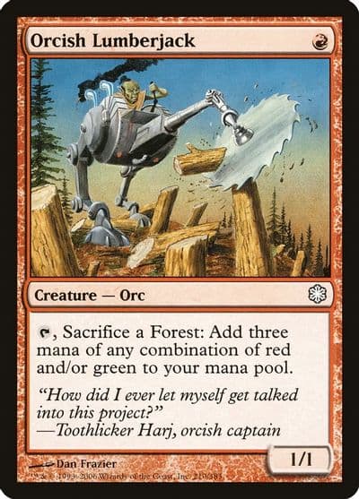 Orcish Lumberjack Coldsnap Theme Deck Reprints Magic card