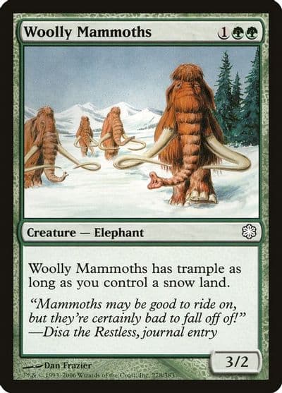 Woolly Mammoths Coldsnap Theme Deck Reprints Magic card