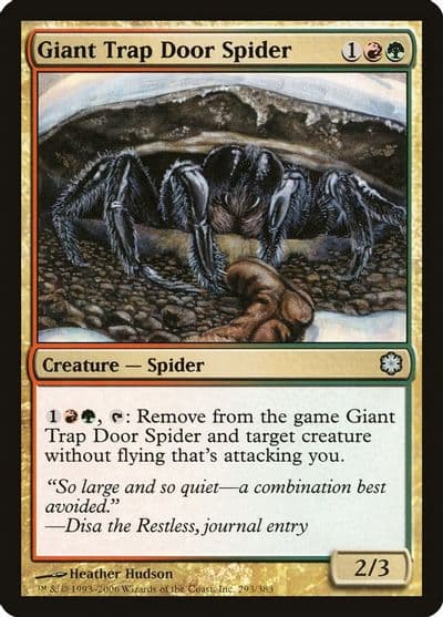 Giant Trap Door Spider Coldsnap Theme Deck Reprints Magic card