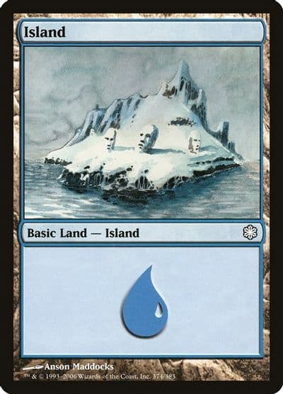 Island 374 Coldsnap Theme Deck Reprints Magic card