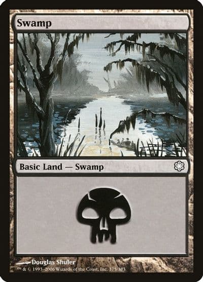 Swamp 375 Coldsnap Theme Deck Reprints Magic card