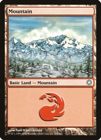 Mountain 378 Coldsnap Theme Deck Reprints Magic card