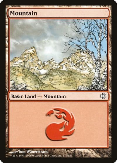 Mountain 379 Coldsnap Theme Deck Reprints Magic card