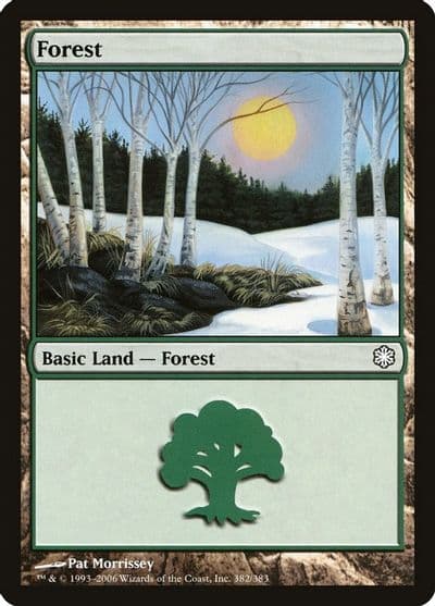 Forest 382 Coldsnap Theme Deck Reprints Magic card