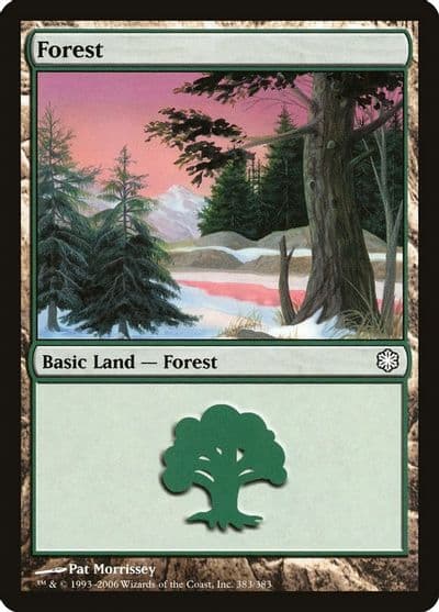 Forest 383 Coldsnap Theme Deck Reprints Magic card