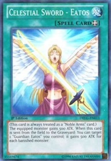 Celestial Sword Eatos Dragons of Legend Yu-Gi-Oh! card
