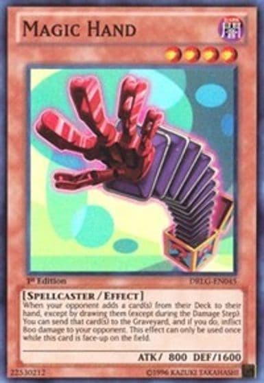 Magic Hand Dragons of Legend Yu-Gi-Oh! card