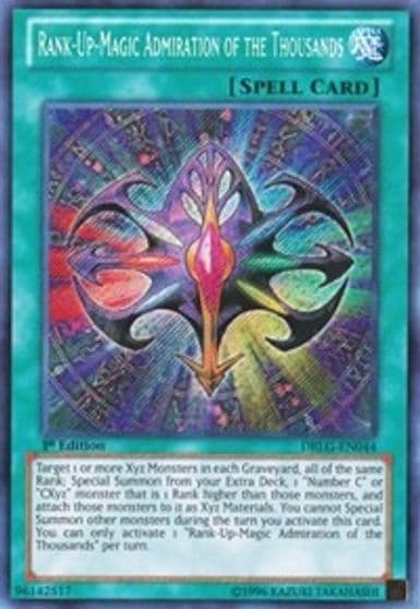 Rank Up Magic Admiration of the Thousands Dragons of Legend Yu-Gi-Oh! card