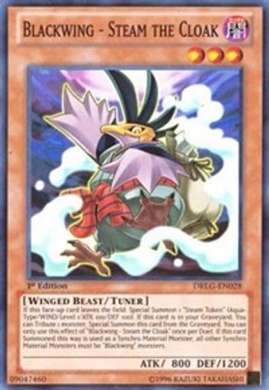 Blackwing Steam the Cloak Dragons of Legend Yu-Gi-Oh! card