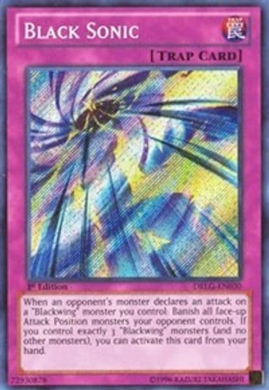Black Sonic Dragons of Legend Yu-Gi-Oh! card