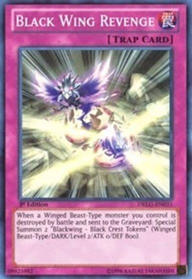Black Wing Revenge Dragons of Legend Yu-Gi-Oh! card