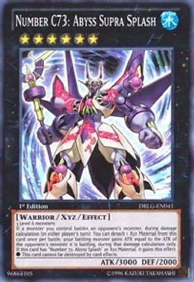 Number C73 Abyss Supra Splash Dragons of Legend Yu-Gi-Oh! card