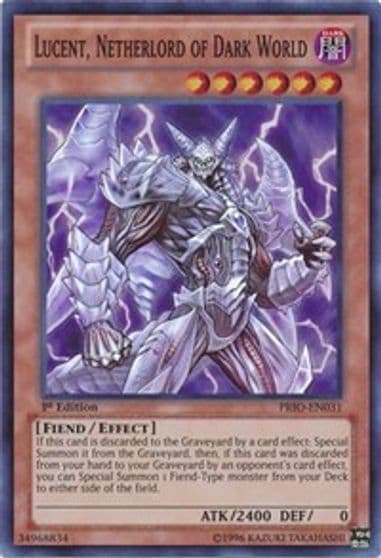 Lucent Netherlord of Dark World Primal Origin Yu-Gi-Oh! card
