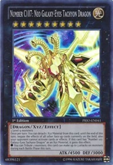 Number C107 Neo Galaxy Eyes Tachyon Dragon Primal Origin Yu-Gi-Oh! card