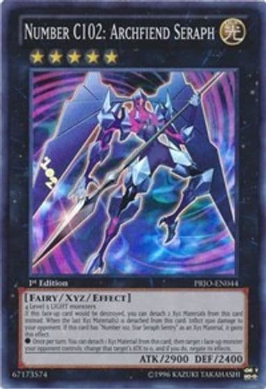 Number C102 Archfiend Seraph Primal Origin Yu-Gi-Oh! card