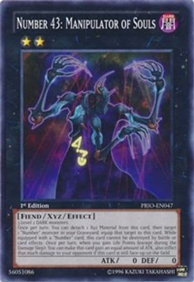 Number 43 Manipulator of Souls Primal Origin Yu-Gi-Oh! card