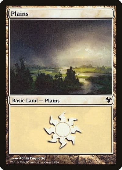 Plains Magic Modern Event Deck Magic card