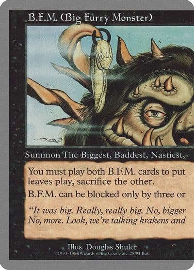 BFM Big Furry Monster 28 Unglued Magic card