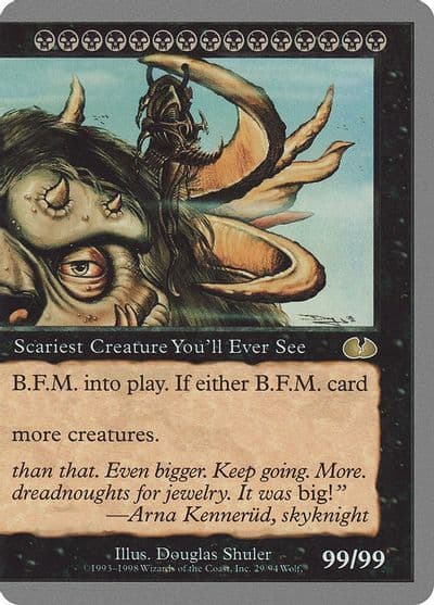 BFM Big Furry Monster 29 Unglued Magic card