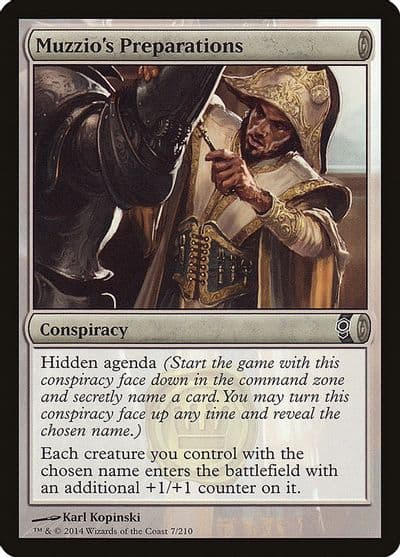Muzzios Preparations Conspiracy Magic card