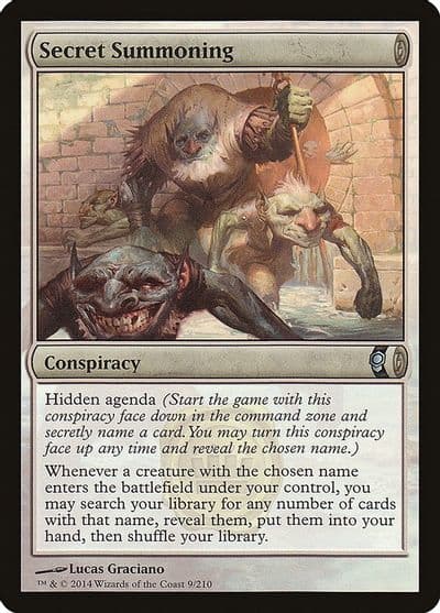 Secret Summoning Conspiracy Magic card