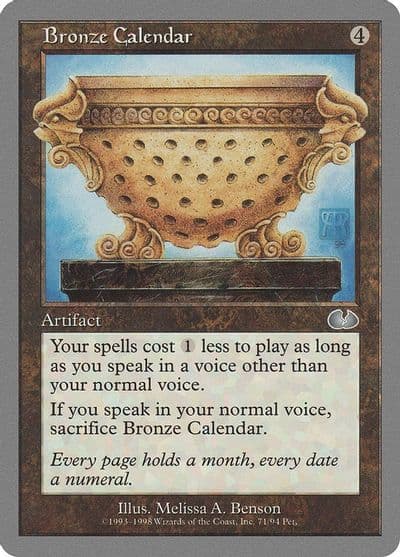Bronze Calendar Unglued Magic card
