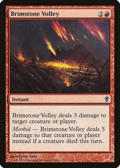 Brimstone Volley Conspiracy Magic card