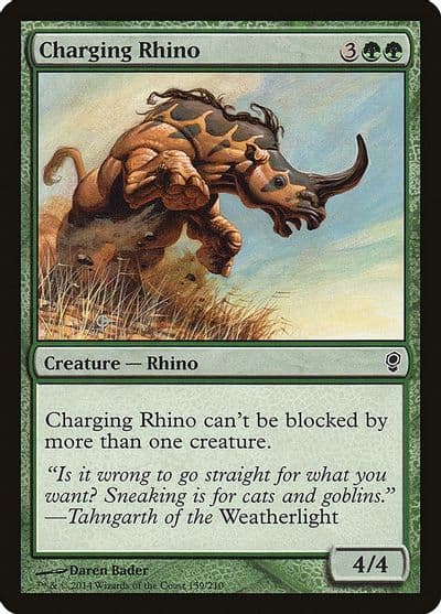 Charging Rhino Conspiracy Magic card