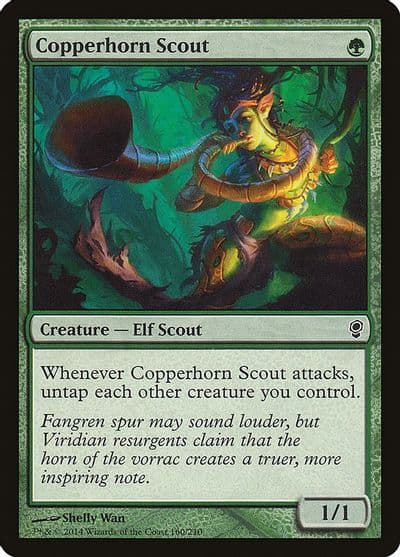 Copperhorn Scout Conspiracy Magic card