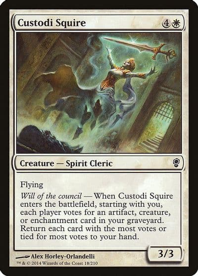Custodi Squire Conspiracy Magic card