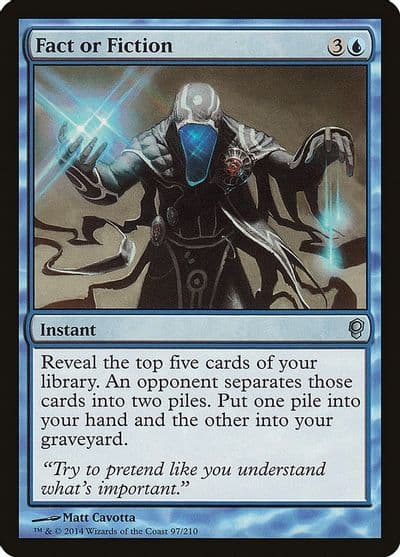 Fact or Fiction Conspiracy Magic card