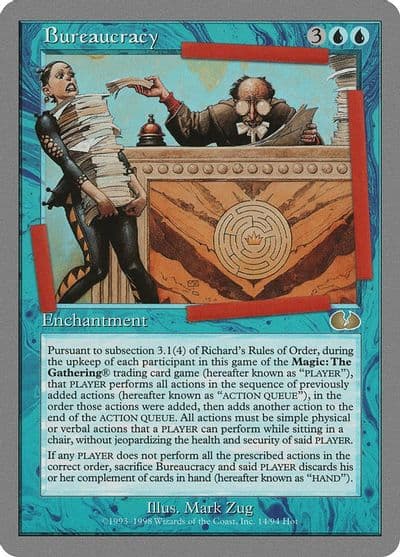 Bureaucracy Unglued Magic card