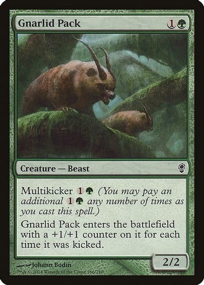 Gnarlid Pack Conspiracy Magic card