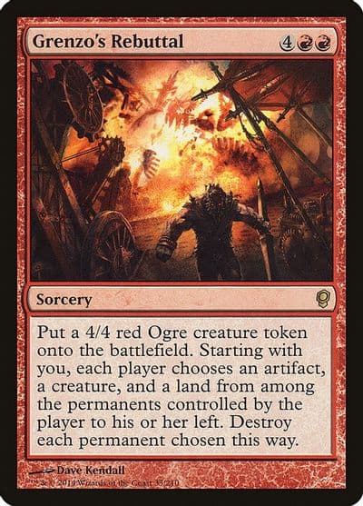 Grenzos Rebuttal Conspiracy Magic card