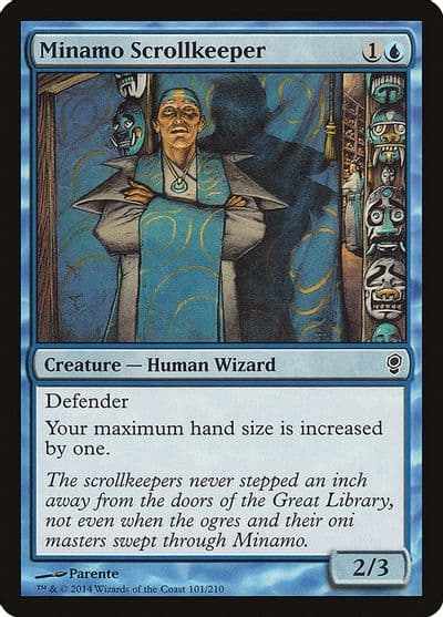 Minamo Scrollkeeper Conspiracy Magic card