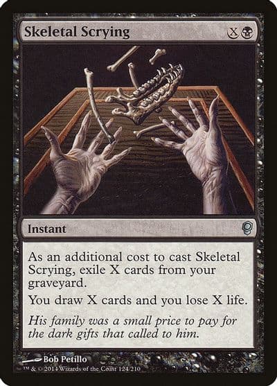 Skeletal Scrying Conspiracy Magic card