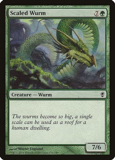 Scaled Wurm Conspiracy Magic card