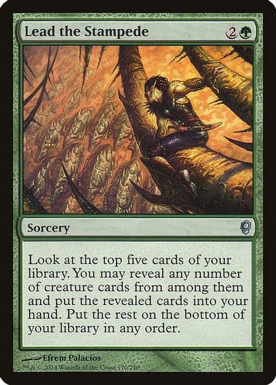 Lead the Stampede Conspiracy Magic card
