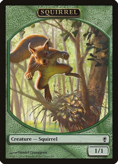 Squirrel Token Conspiracy Magic card