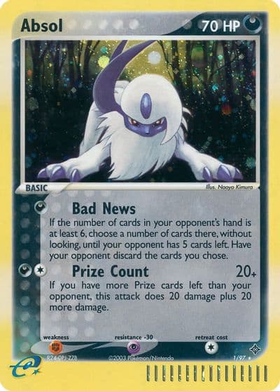 Absol Dragon Pokemon card