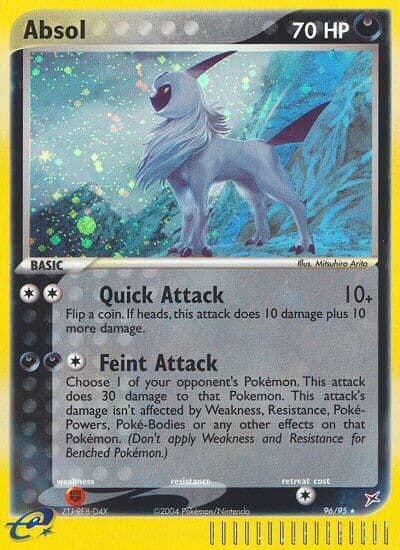 Absol Team Magma vs Team Aqua Pokemon card