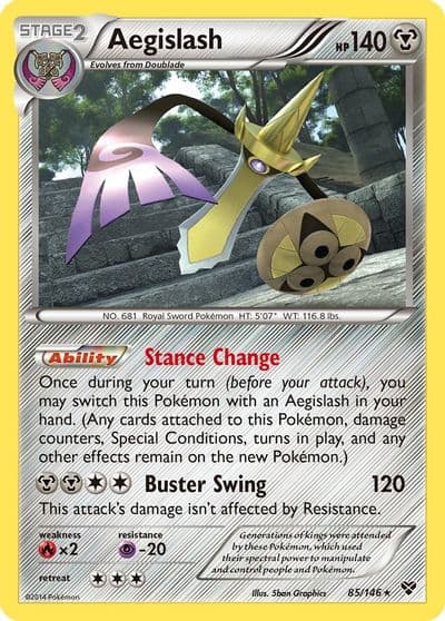 Aegislash (85) XY Base Set Pokemon card