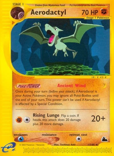 Aerodactyl Skyridge Pokemon card