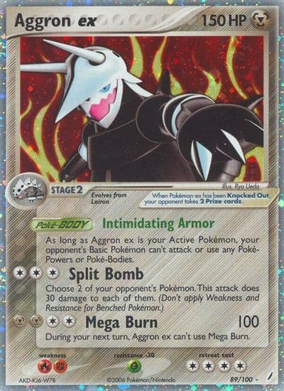 Aggron ex Crystal Guardians Pokemon card