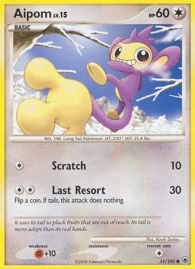 Aipom (51) Majestic Dawn Pokemon card