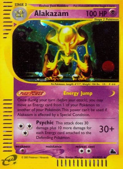 Alakazam (H1) Skyridge Pokemon card