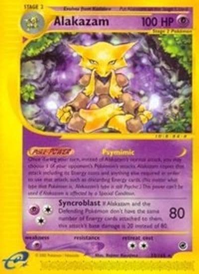 Alakazam (33) Expedition Pokemon card