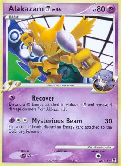 Alakazam E4 Rising Rivals Pokemon card