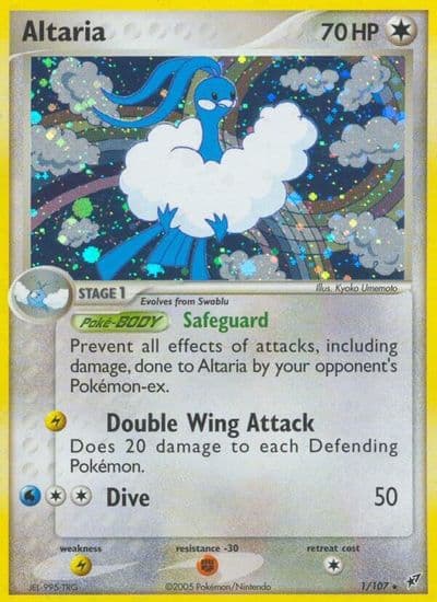 Altaria Deoxys Pokemon card