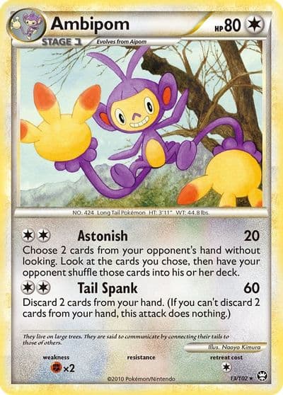Ambipom Triumphant Pokemon card